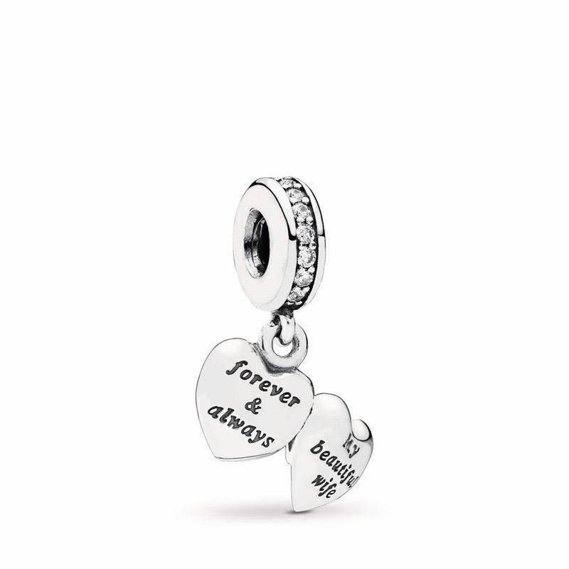 Pandora Australia My Beautiful Wife Dangle Charm - Sterling Silver | ZMWJNI704